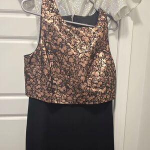 Black and rose gold dress size 10 used like a brand new